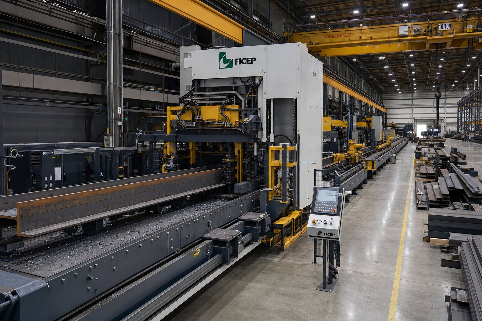 Elmira facility beam processing line